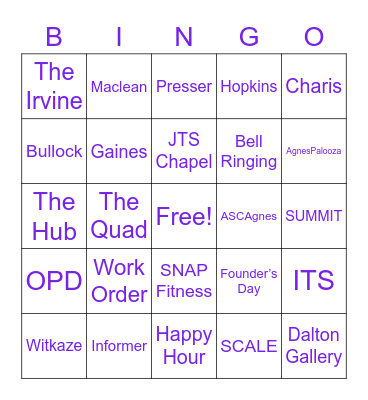 ASC Holiday Bingo 🎉 Bingo Card