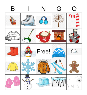 Winter Bingo Card