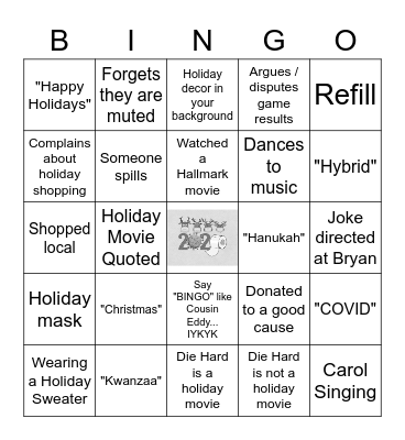 Finance & Tech Holiday Bingo Card