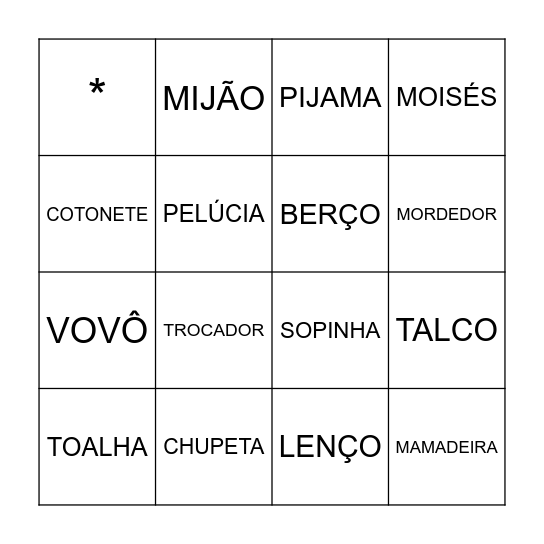 Bingo Card