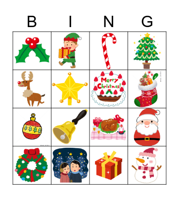Christmas Bingo Card