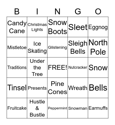 Christmas Bingo Card