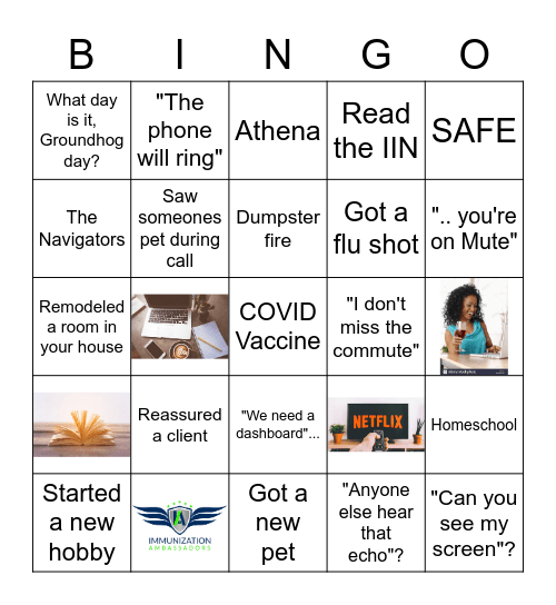 STC 2020 Bingo Card