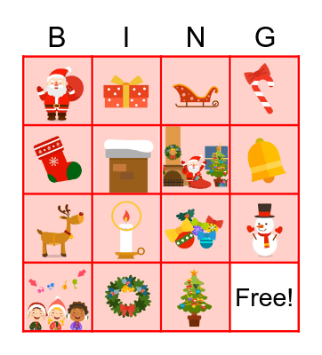 Christmas BINGO Card