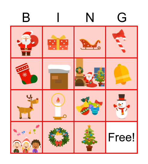 Christmas BINGO Card