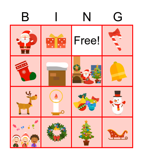 Christmas BINGO Card