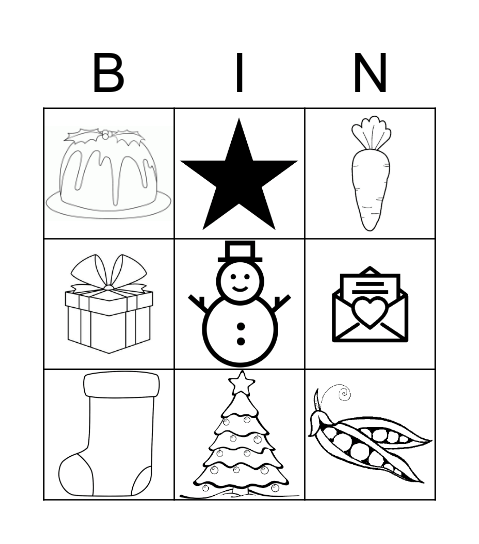 Christmas Bingo Card