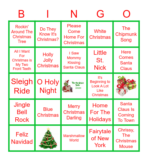 How the Grinch Stole 2020 Card 5 Bingo Card