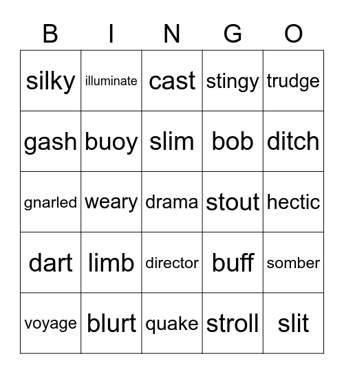 3rd Grade WordMasters Challenge February 2021 Bingo Card