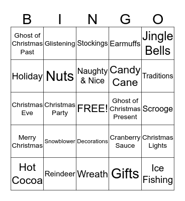 Christmas Bingo Card