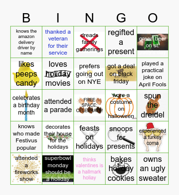 Training Team Holiday Bingo! Bingo Card