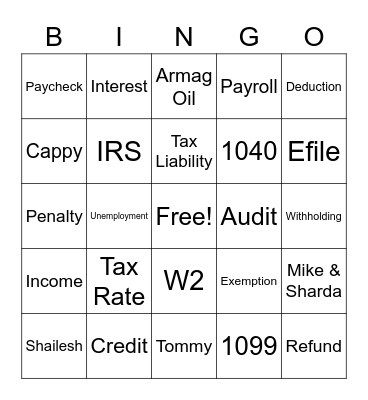 PMA BINGO Card