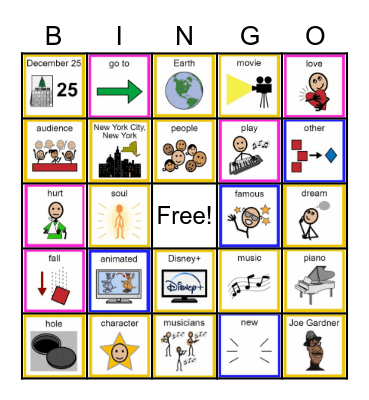 N2Y Soul Movie Bingo Card