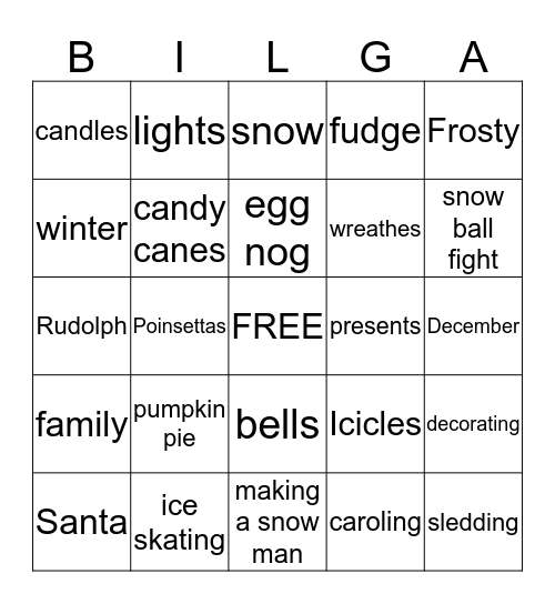 Bored   -     Irritated      -     Love It     -   Groaning    -    Afraid Bingo Card