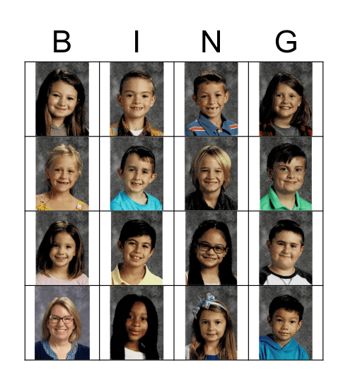 Mrs Berg's Friendship Bingo Card