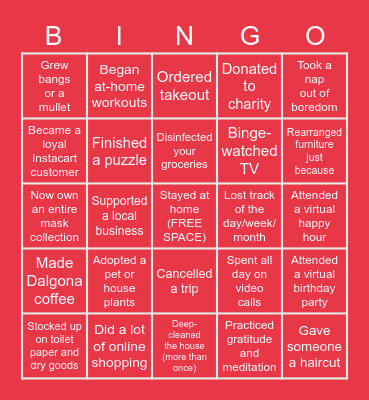 Holiday Bingo! Bingo Card