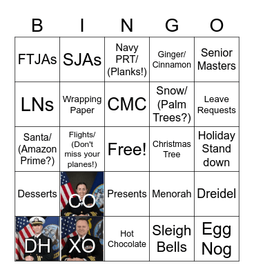 CS Holiday Bingo Card