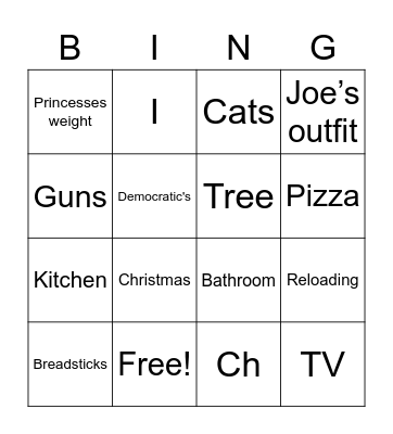 Jason Bingo Card