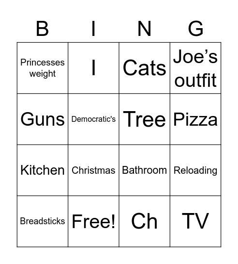 Jason Bingo Card