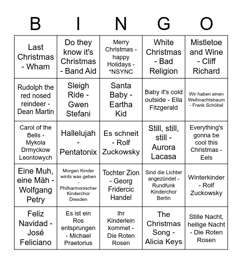 Christmas-Glühwein-Bingo Card