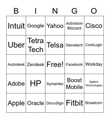 Leaving California Bingo Card