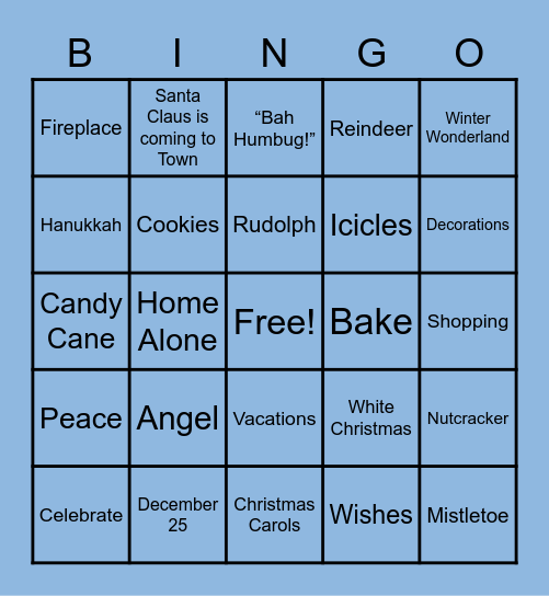 HR Holiday Bingo Card