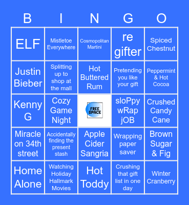 'Tis the Season Bingo Card