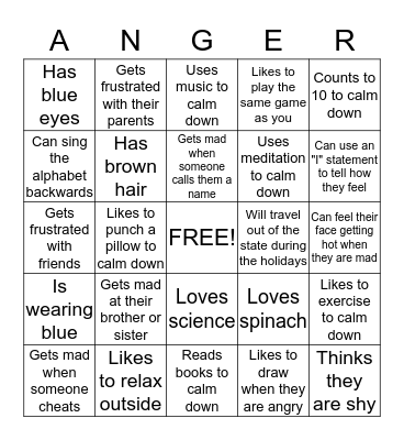 Find someone who... Bingo Card