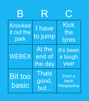 Xmas Management Bingo Card
