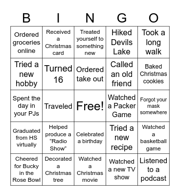 Waldvogel  Bingo Card