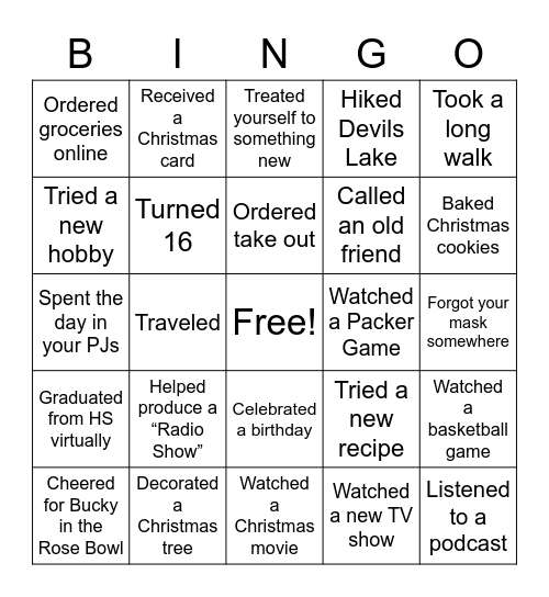 Waldvogel  Bingo Card