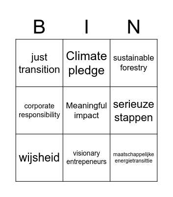 SOMO bullshit Bingo Card