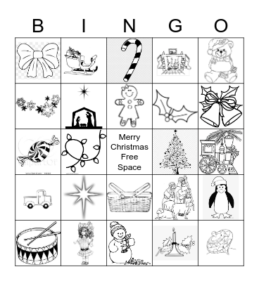 Grace Bible Fellow Christmas Bingo Card