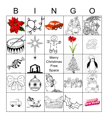 Grace Bible Fellow Christmas Bingo Card