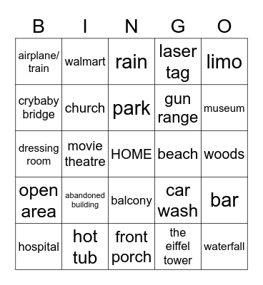 Baby bingo Card