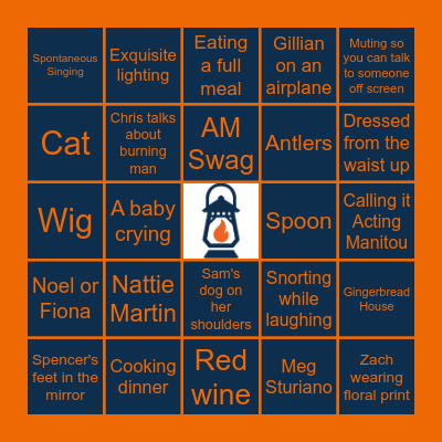 Holiday Party Bingo Card