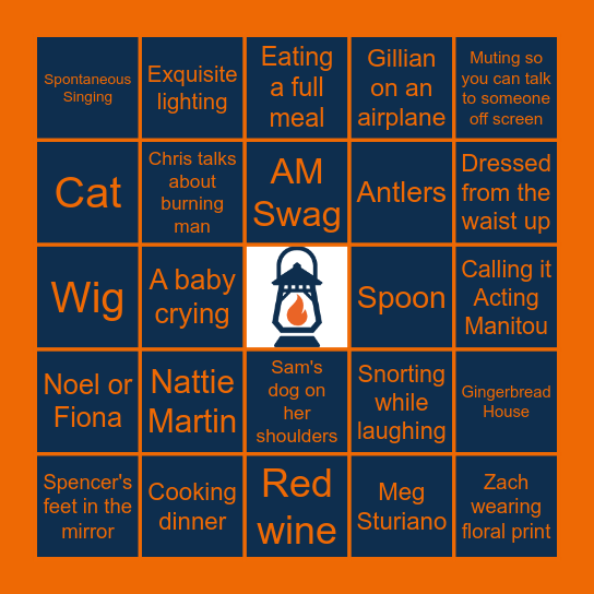 Holiday Party Bingo Card