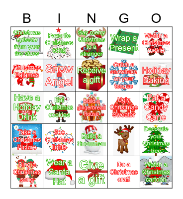 Christmas Bingo Card