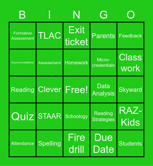 Harmony Famous Words! Bingo Card