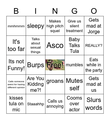 Mikayla Bingo Card