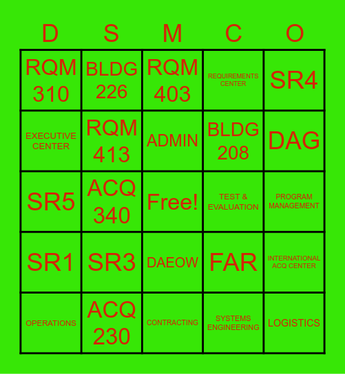 TEST GAME 2 Bingo Card