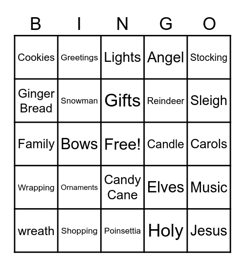 Christmas Party @ Pais Residence Bingo Card