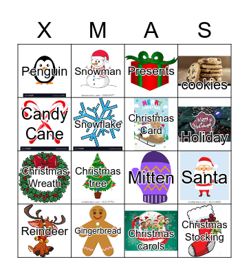 XMAS Bingo Card