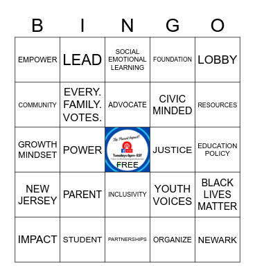 PARENT IMPACT BINGO Card