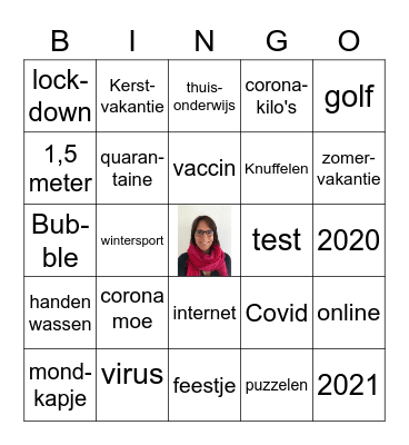 Het afgelopen jaar; 2020! Bingo Card