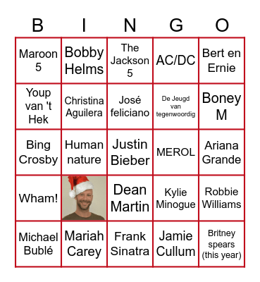 MOOVS KERSTBINGO Card