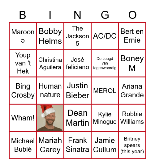 MOOVS KERSTBINGO Card