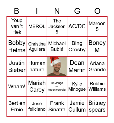 MOOVS KERSTBINGO Card