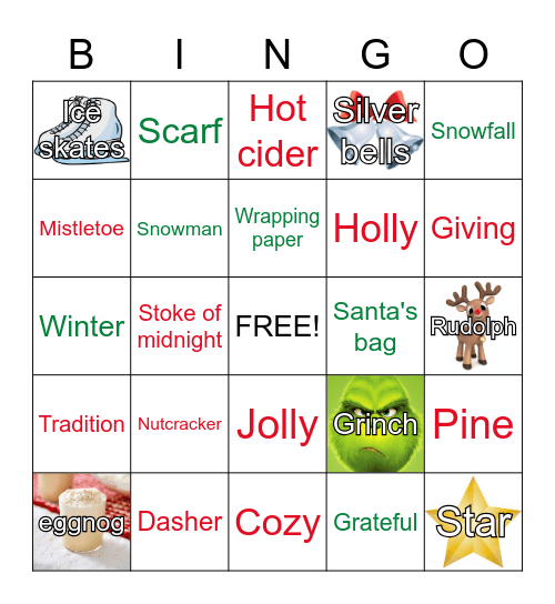 Holiday Bingo Card