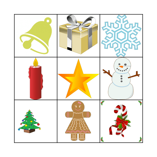 Christmas Bingo Card